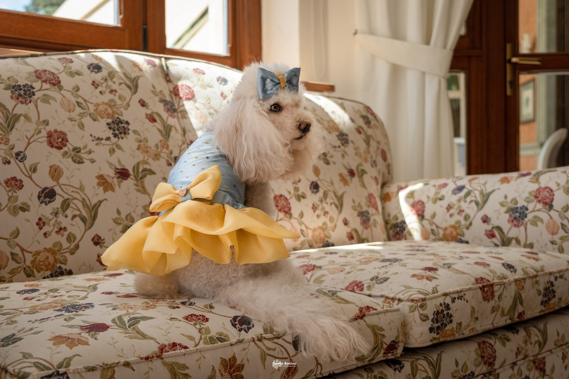 Abito in shantung a pois - immagine 3