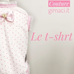 T-shirt in cotone e organza