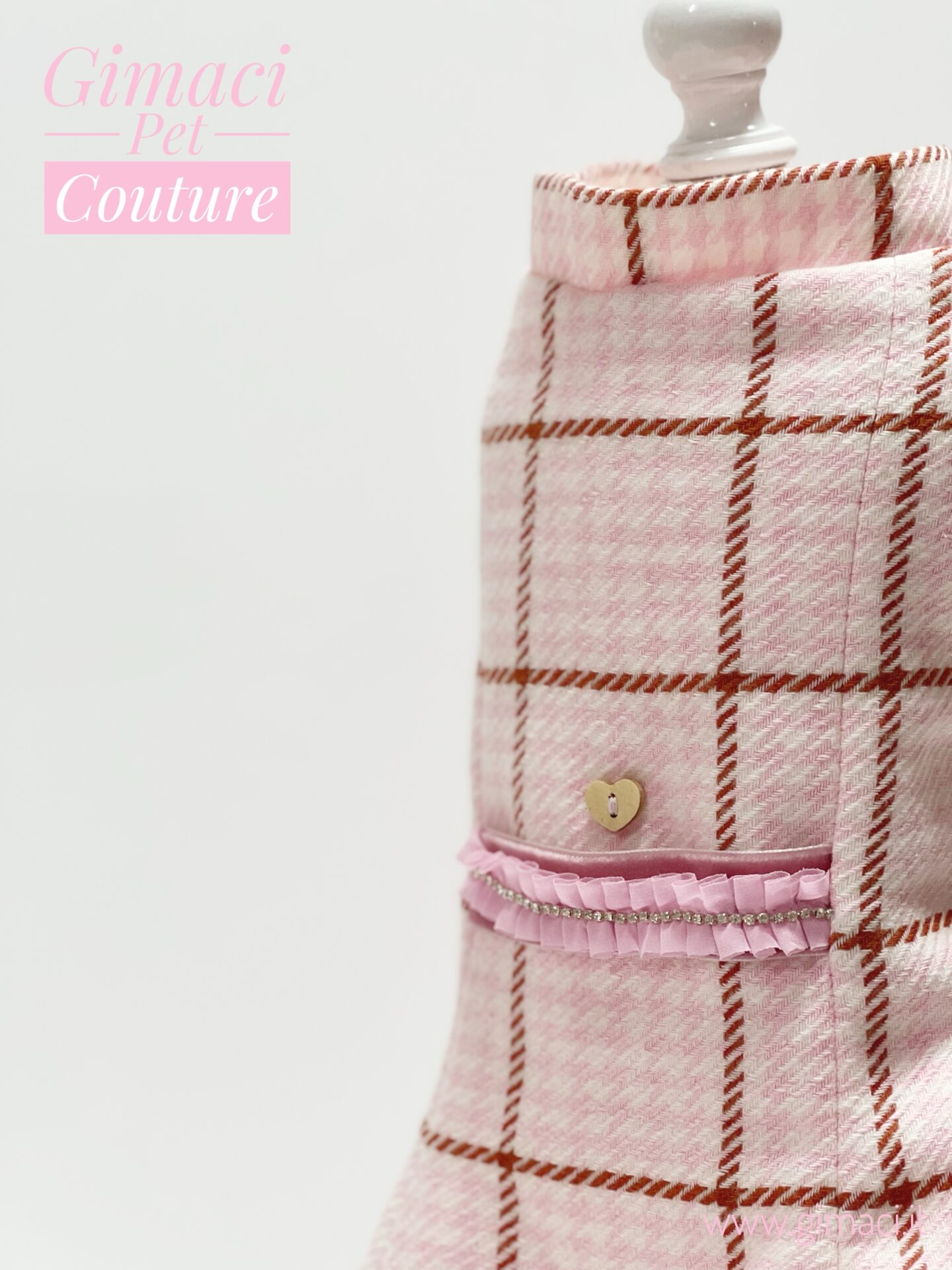 Cappottino in lana rosa - immagine 3