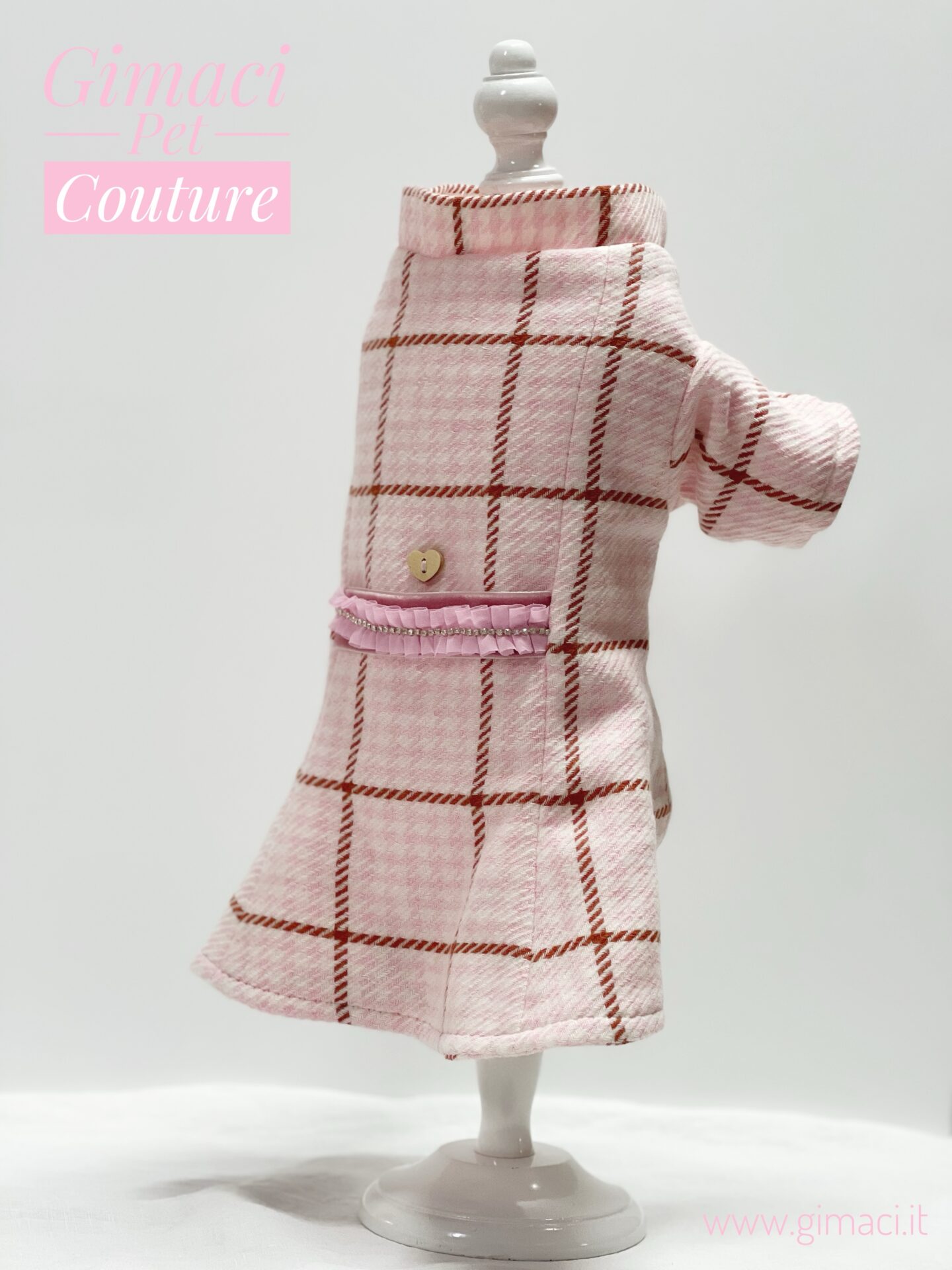 Cappottino in lana rosa - immagine 14