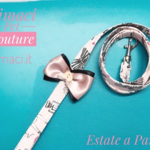 Guinzaglio Estate a Parigi rosa e nero