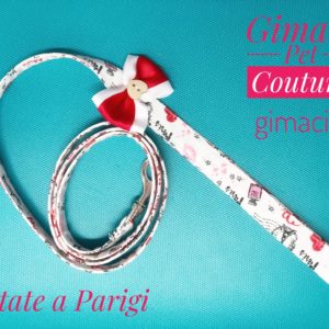 Guinzaglio Estate a Parigi rosso e bianco