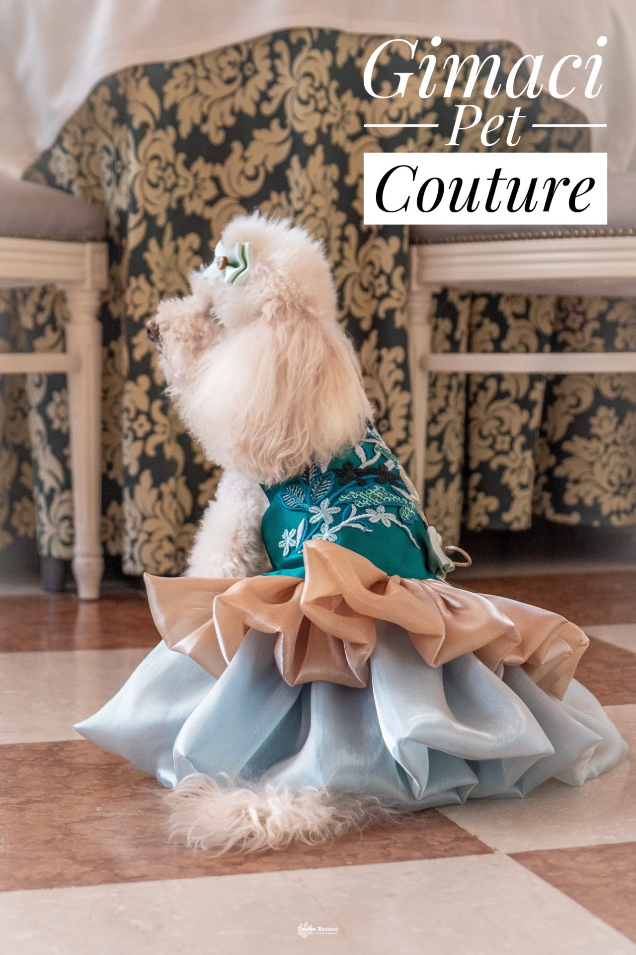 Abito in raso e organza - immagine 4